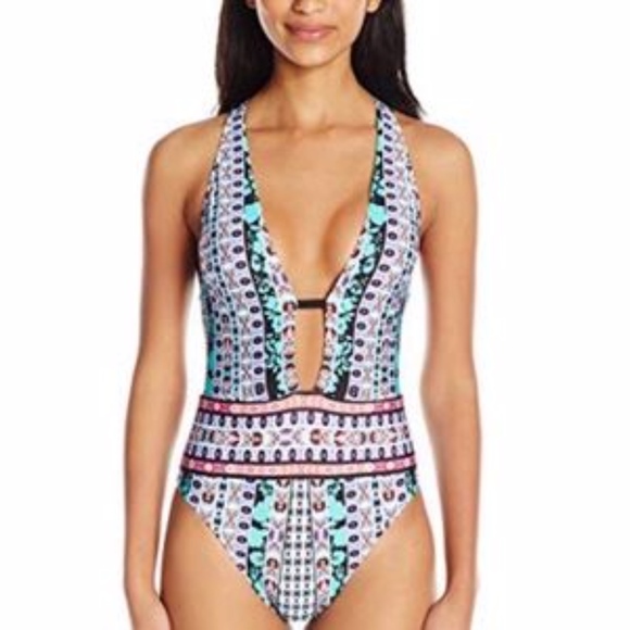 Nanette Lepore Other - Nanette Lepore Kimono Patchwork Goddess Swim suit